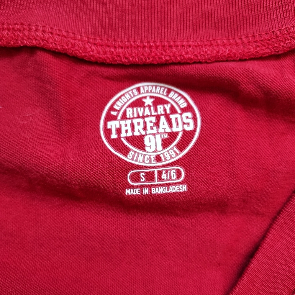 USC Trojans Red V-neck Capped sleeve t-shirt Academia University "Fight On" - Picture 3 of 6